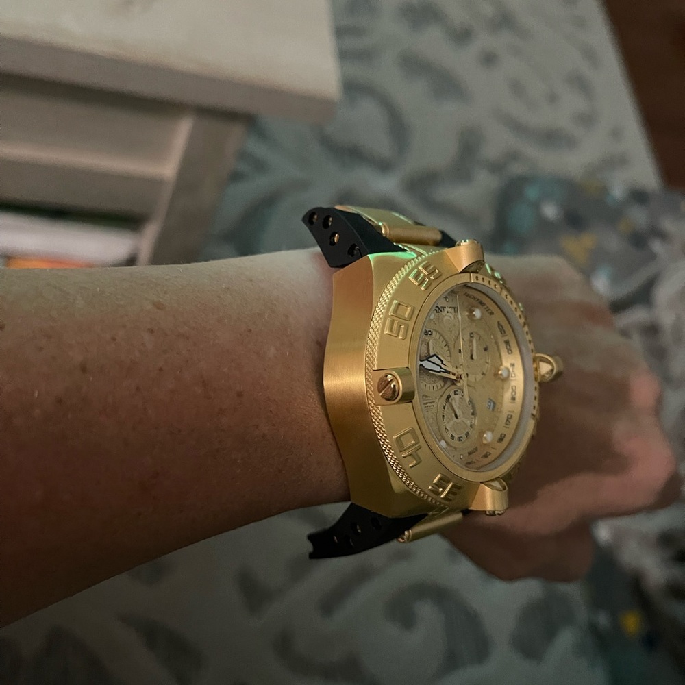Mens Invicta Watch Subaqua Nona IV(face only)needs new band & battery see photos